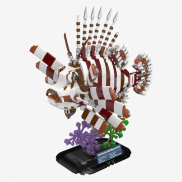 BlueBrixx Pro 108796 – Pazifischer Rotfeuerfisch aus Klemmbausteinen mit 583 Bauelementen - 1