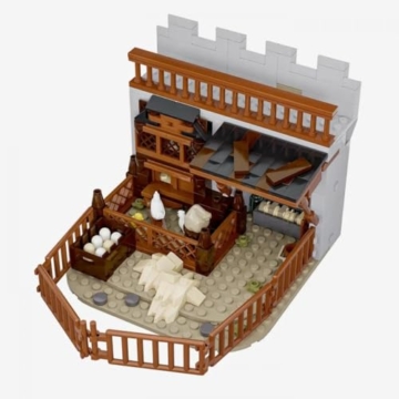 BlueBrixx Pro 108801 – Burg Bärenfels: Tierkäfige und Gehege