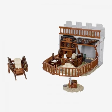 BlueBrixx Pro 108801 – Burg Bärenfels: Tierkäfige und Gehege