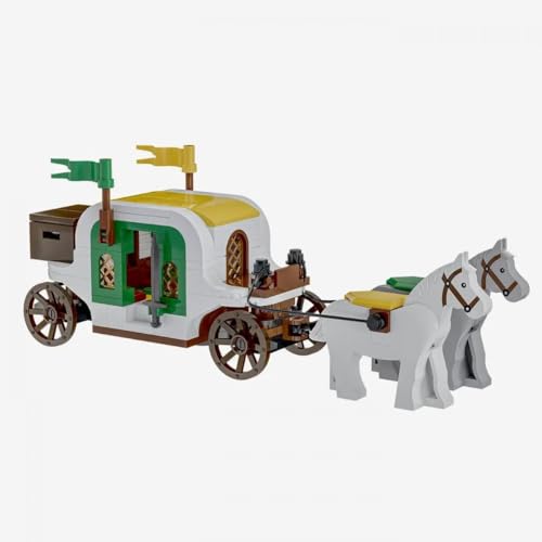 BlueBrixx Pro 108808 – Burg Bärenfels: Kutsche des Burgherren