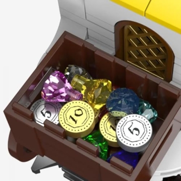 BlueBrixx Pro 108808 – Burg Bärenfels: Kutsche des Burgherren Schatz