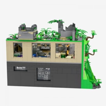 BlueBrixx Pro 108818 – Die DREI ???: Toteninsel: Tempeleingang aus Klemmbausteinen mit 1730 Bauelementen - 2
