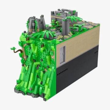 BlueBrixx Pro 108818 – Die DREI ???: Toteninsel: Tempeleingang aus Klemmbausteinen mit 1730 Bauelementen - 1