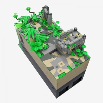 BlueBrixx Pro 108818 – Die DREI ???: Toteninsel: Tempeleingang aus Klemmbausteinen mit 1730 Bauelementen - 5