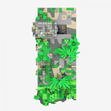 BlueBrixx Pro 108818 – Die DREI ???: Toteninsel: Tempeleingang aus Klemmbausteinen mit 1730 Bauelementen - 6