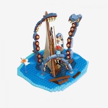 BlueBrixx Legenden der Schatzküste: Angriff aus der Tiefe Set Pro 108825 Moc
