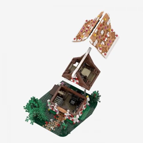 BlueBrixx Pro 108880 – Hänsel und Gretel Lebkuchenhaus modular aus KLemmbausteinen