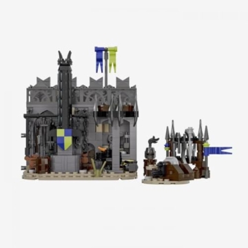 BlueBrixx Pro 108897 – Festung Rabenstein: Waffenschmied aus Klemmbausteinen mit 532 Bauelementen - 3