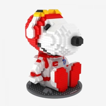 BlueBrixx Pro 108905 – Astronaut Snoopy sitzend aus Diamond Blocks