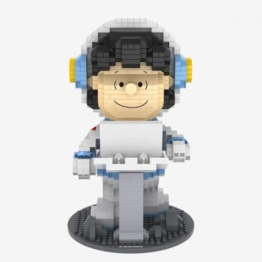 BlueBrixx Pro 108907 – Astronaut Lucy (Diamond Blocks) aus Klemmbausteinen mit 1194 Bauelementen - 1