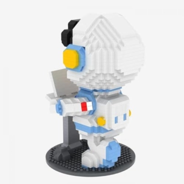 BlueBrixx Pro 108907 – Astronaut Lucy (Diamond Blocks) aus Klemmbausteinen mit 1194 Bauelementen - 4