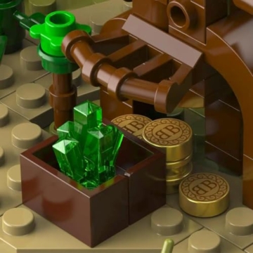 BlueBrixx Pro 108919 - Legenden der Schatzküste: Mangrovensumpf – 749 Klemmbausteine, Piraten Set, Geschenk für Schiffs- und Piratenfans, Standardsteine, Bausteine der Piraten-Serie - 6