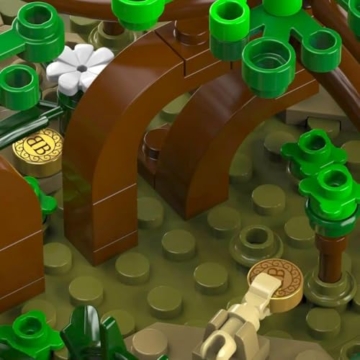 BlueBrixx Pro 108919 - Legenden der Schatzküste: Mangrovensumpf – 749 Klemmbausteine, Piraten Set, Geschenk für Schiffs- und Piratenfans, Standardsteine, Bausteine der Piraten-Serie - 7