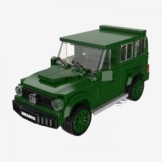 BlueBrixx Pro 108927 - Brabus G900 Mean Green, 250 Klemmbausteine, Auto-Set, Geschenk für Auto Fans, Standardsteine, Bausteine der Brabus-Serie - 1