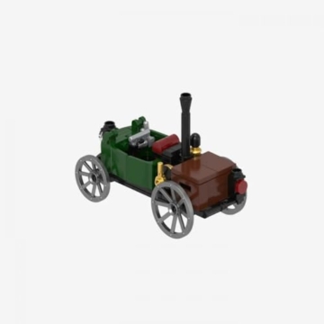 BlueBrixx Pro 108935 - Steampunk Motorwagen und Flugmaschinen aus Klemmbausteinen mit 1199 Bauelementen - 3