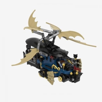 BlueBrixx Pro 108935 - Steampunk Motorwagen und Flugmaschinen aus Klemmbausteinen mit 1199 Bauelementen - 6