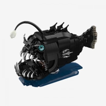 BlueBrixx Pro 108961 – Tiefsee Anglerfisch aus Klemmbausteinen mit 1019 Bauelementen - 2