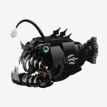 BlueBrixx Pro 108961 – Tiefsee Anglerfisch aus Klemmbausteinen mit 1019 Bauelementen - 5