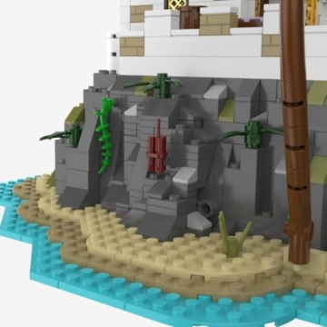 BlueBrixx Pro 108974 Legenden der Schatzküste: Kleiner Markt mit Juwelier – 1748 Klemmbausteine, Geschenk für Piratenfans, Standardsteine, Bausteine der Piraten-Serie - 2