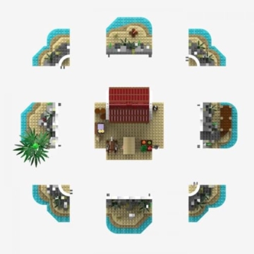 BlueBrixx Pro 108974 Legenden der Schatzküste: Kleiner Markt mit Juwelier – 1748 Klemmbausteine, Geschenk für Piratenfans, Standardsteine, Bausteine der Piraten-Serie - 4