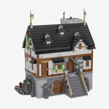 BlueBrixx Pro 109003 - Burg Bärenfels: Palas aus Klemmbausteinen mit 2772 Bauelementen - 1