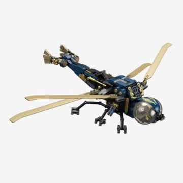 BlueBrixx Pro 109019 - Steampunk Mechanische Libelle aus Klemmbausteinen mit 713 Bauelementen - 2