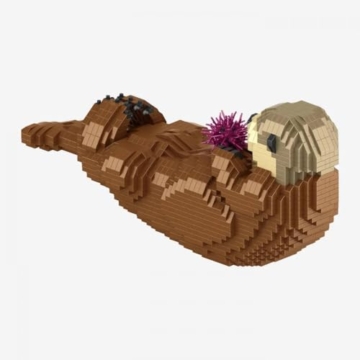 BlueBrixx Pro 109086 – Seeotter (Diamond Blocks) aus Klemmbausteinen mit 1840 Bauelementen - 2