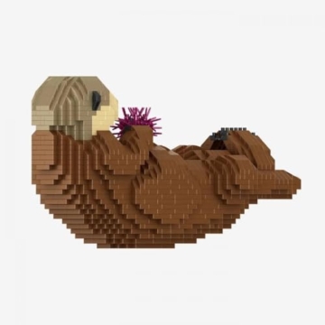 BlueBrixx Pro 109086 – Seeotter (Diamond Blocks) aus Klemmbausteinen mit 1840 Bauelementen - 3
