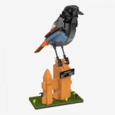 BlueBrixx Pro 109096 – Hausrotschwanz – Klemmbaustein-Tier – 464 Teile – Vogel Baustein Set - 1
