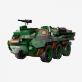 BlueBrixx Pro 109117 – Transportpanzer Fuchs, Bundeswehr aus Klemmbausteinen mit 749 Bauelementen - 1