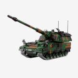 BlueBrixx Pro 109118 – Panzerhaubitze 2000, Bundeswehr aus Klemmbausteinen mit 1388 Bauelementen - 1