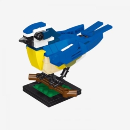BlueBrixx Pro 109120 – Blaumeise aus Klemmbausteinen mit 148 Bauelementen - 1
