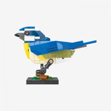 BlueBrixx Pro 109120 – Blaumeise aus Klemmbausteinen mit 148 Bauelementen - 3