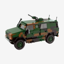 BlueBrixx Pro 109214 – ATF Dingo, Bundeswehr aus Klemmbausteinen mit 687 Bauelementen - 1