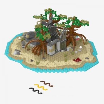 BlueBrixx Pro 109260 - Legenden der Schatzküste: Versunkener Friedhof – 741 Klemmbausteine, Piraten Set, Geschenk für Schiffs- und Piratenfans, Standardsteine, Bausteine der Piraten-Serie - 4