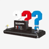 BlueBrixx Pro 109592 – Die DREI ??? 3D-Logo mit Visitenkarte – Klemmbausteine für Erwachsene – 200 Teile - 1