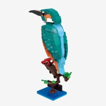BlueBrixx Pro 109611 – Eisvogel – 286 Klemmbausteine – Vogel Baustein Set - 2