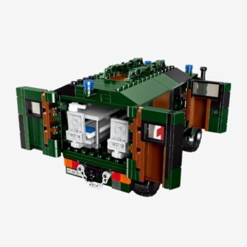 BlueBrixx Pro 109635 – LKW 2t GL Ambulanz, Bundeswehr aus Klemmbausteinen mit 585 Bauelementen - 4