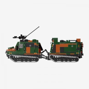 BlueBrixx Pro 109636 – BV 206 S Husky, Bundeswehr 2in1 aus Klemmbausteinen mit 927 Bauelementen - 3