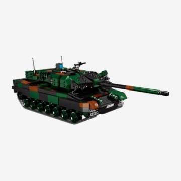 BlueBrixx Pro 109638 – Kampfpanzer Leopard 2 A6, Bundeswehr aus Klemmbausteinen mit 1364 Bauelementen - 2