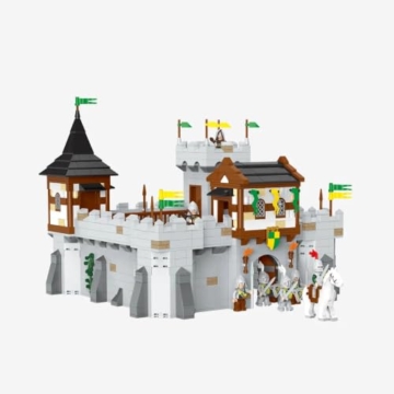 BlueBrixx Pro 109641 - Burg Bärenfels: Grundburg aus Klemmbausteinen mit 1766 Bauelementen - 1