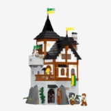 BlueBrixx Pro 109642 - Burg Bärenfels: Bergfried aus Klemmbausteinen mit 1140 Bauelementen - 1