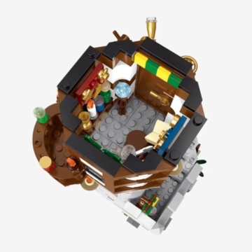 BlueBrixx Pro 109646 – Burg Bärenfels: Turm des Alchemisten aus Klemmbausteinen mit 1016 Bauelementen - 6