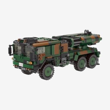 BlueBrixx Pro 109722 – LARS 2, Bundeswehr - 1018 Klemmbausteine - 1