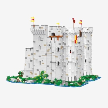 BlueBrixx Pro 109747 – Normannenburg: Turmburg, 11978 Klemmbausteine, BlueBrixx Burg-Set, Geschenk für Modular Buildings- und Mittelalter Fans, Standardsteine, Bausteine der Pro-Serie - 2