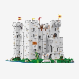 BlueBrixx Pro 109747 – Normannenburg: Turmburg, 11978 Klemmbausteine, BlueBrixx Burg-Set, Geschenk für Modular Buildings- und Mittelalter Fans, Standardsteine, Bausteine der Pro-Serie - 1