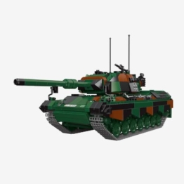 BlueBrixx Pro 109770 Kampfpanzer Leopard 1, Bundeswehr, 1237 Klemmbausteine - 1