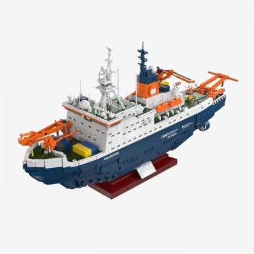 BlueBrixx Pro Forschungseisbrecher Polarstern des Alfred-Wegener-Instituts (AWI) – Klemmbaustein-Set bestehend aus 3722 Bauelementen – Artikel-Nr. 108126 - 4