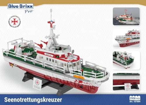 BlueBrixx Pro Seenotrettungskreuzer der DGzRS „Berlin“ (107004) Box Rückseite