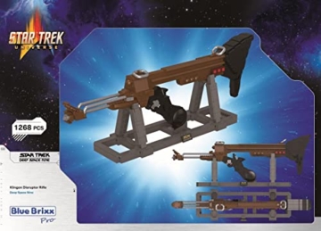 BlueBrixx Pro Star Trek Klingon Disruptor Rifle - Modellbausatz für Erwachsene und Kinder, 1268 Teile, Originalmaßstab, Detailliertes Star Trek Deep Space Nine Klemmbaustein-Set, 104964 - 2